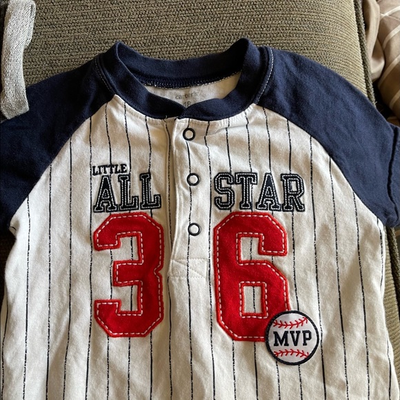 Bundle Calvin Klein & Carter’s 18M Toddler Baby Boy Kids Bodysuit Top Shorts EUC - Picture 6 of 8